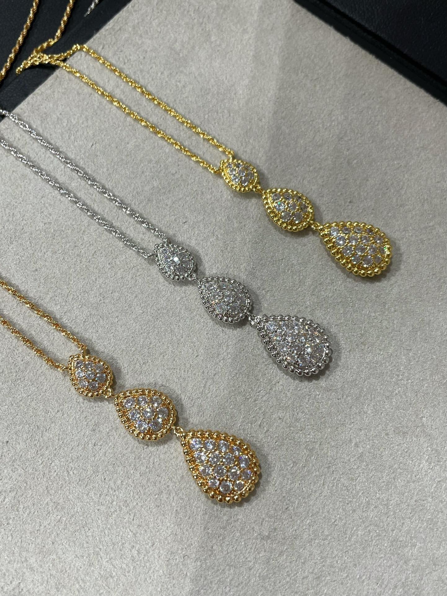 BOHEME DIAMOND 3 MOTIFS NECKLACE