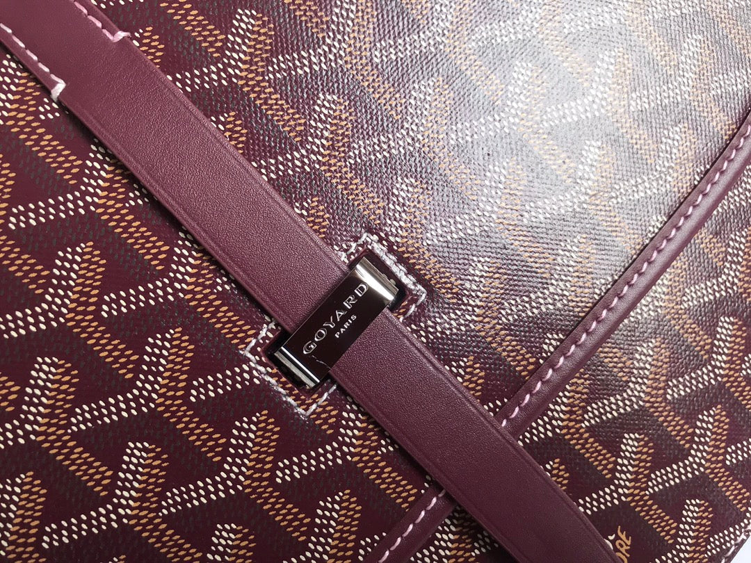 BELVEDERE MM BAG 28CM BURGUNDY CANVAS