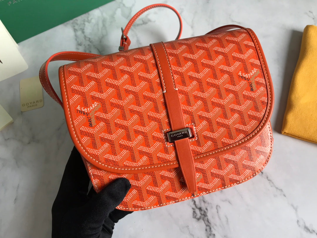 BELVEDERE MM BAG 28CM ORANGE CANVAS