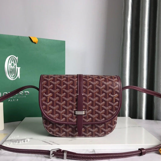 BELVEDERE PM BAG 21CM BURGUNDY CANVAS