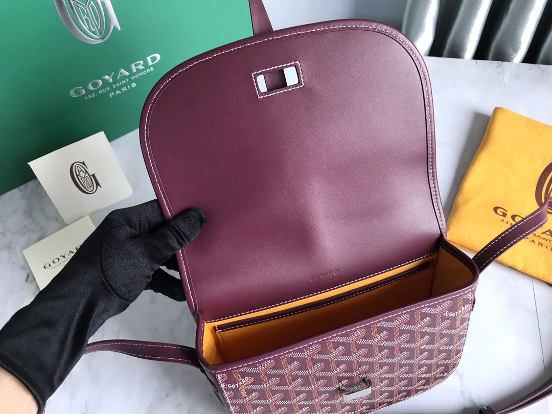 BELVEDERE PM BAG 21CM BURGUNDY CANVAS