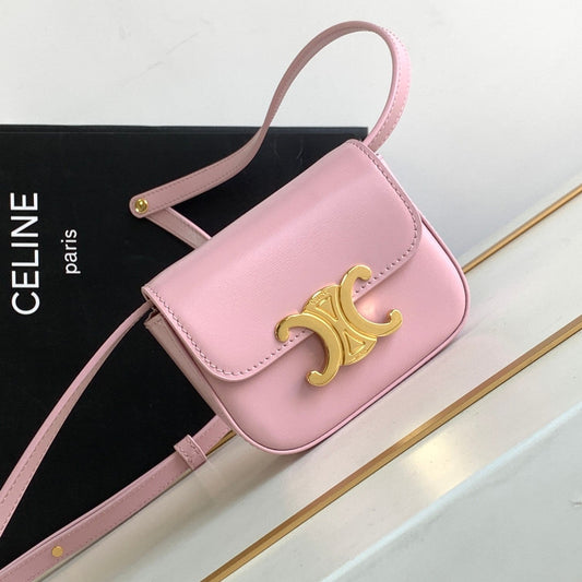 TEEN TRIOMPHE 11CM LIGHT PINK CALFSKIN