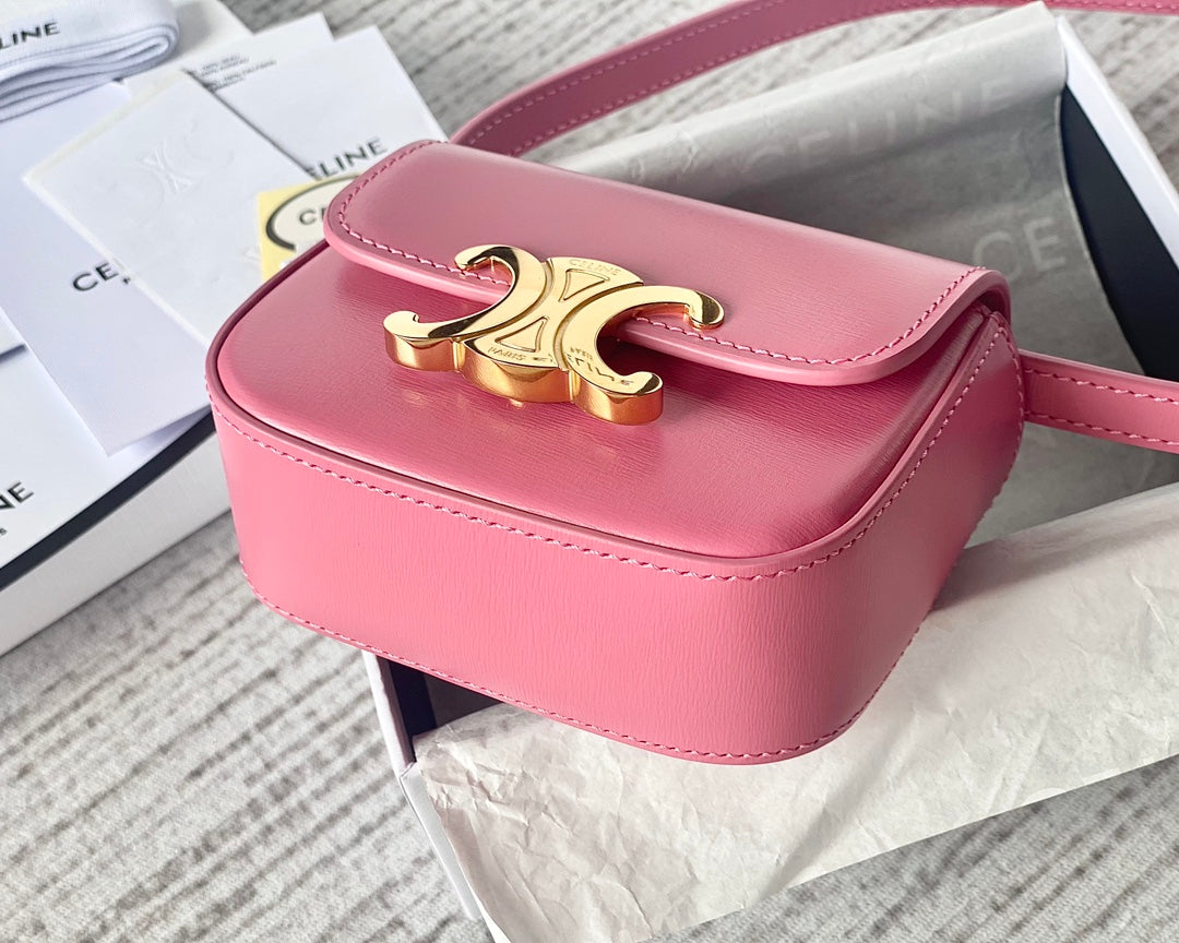 TEEN TRIOMPHE 11CM PINK CALFSKIN