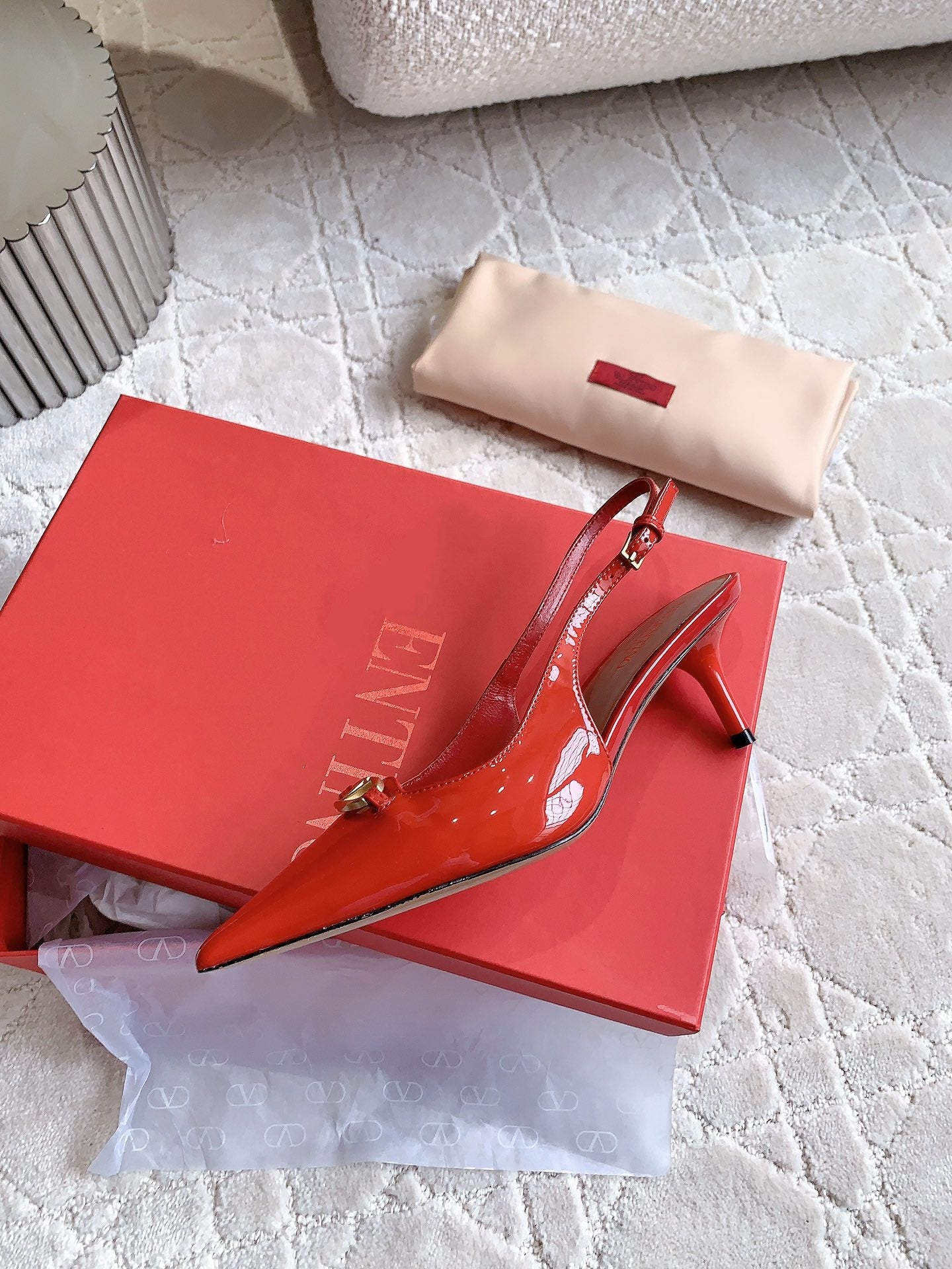 Vlogo Slingback Pump 65MM Shiny Red