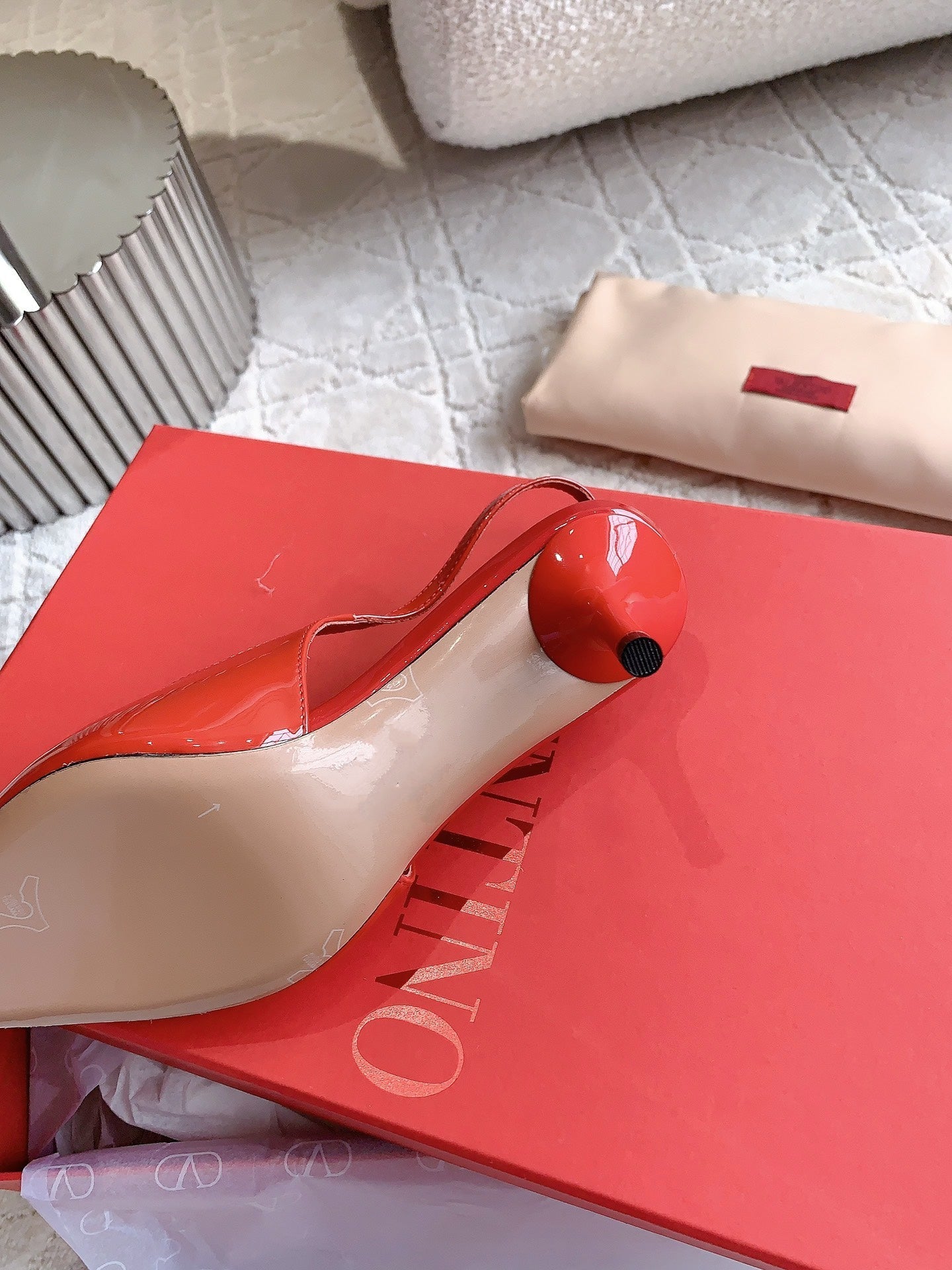 Vlogo Slingback Pump 65MM Shiny Red