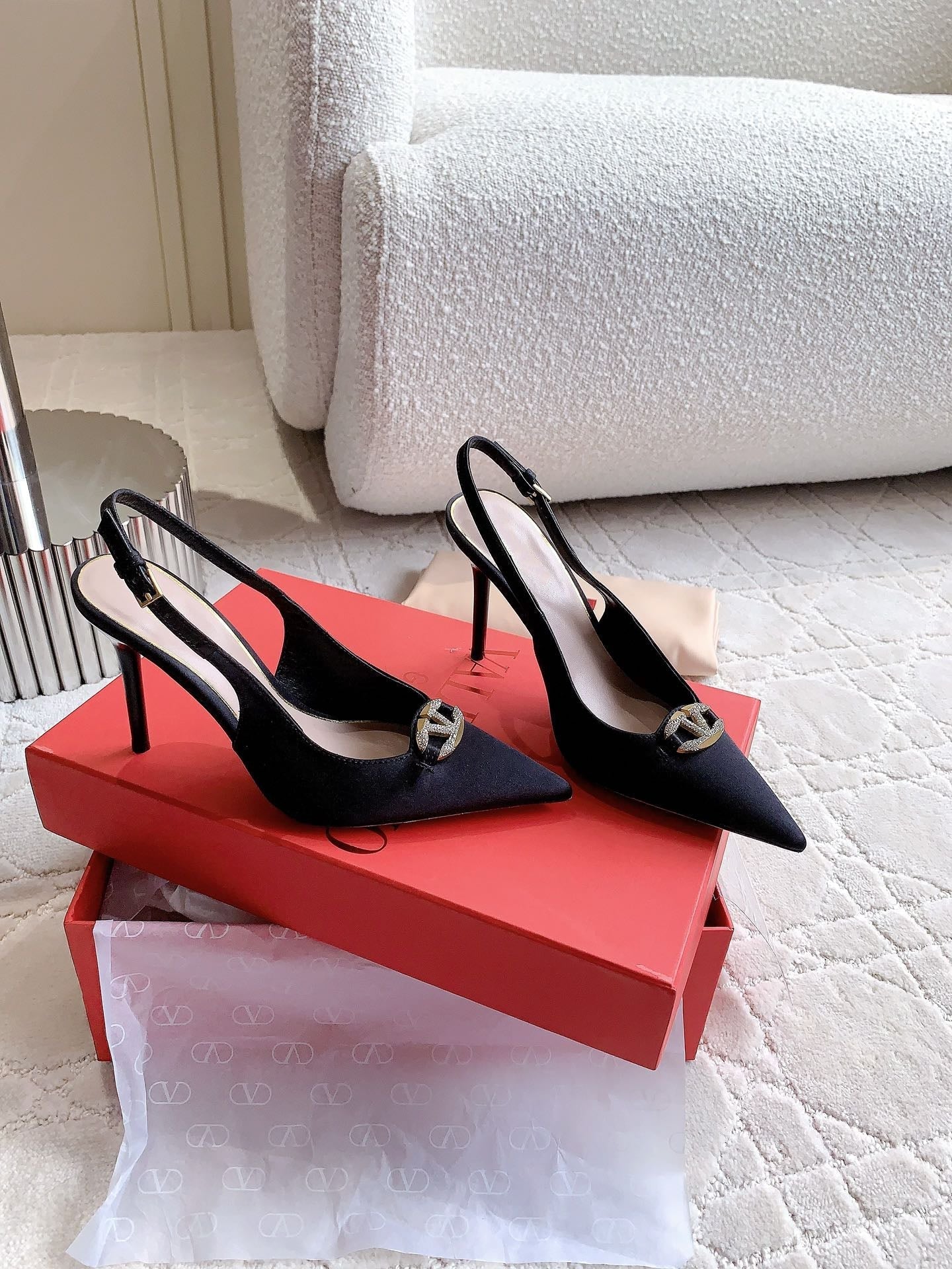 Vlogo Slingback Pump 90MM Black