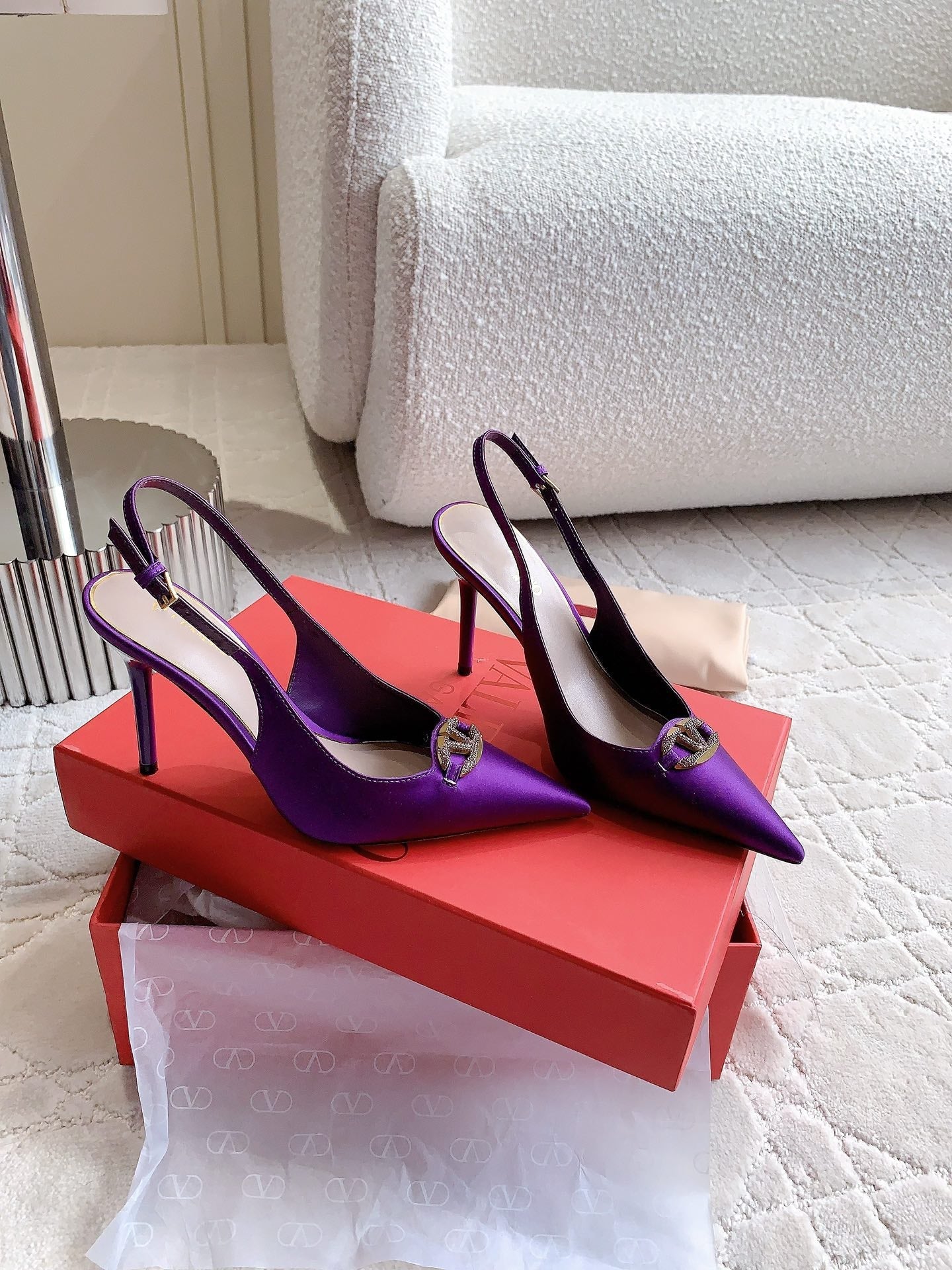 Vlogo Slingback Pump 90MM Purple