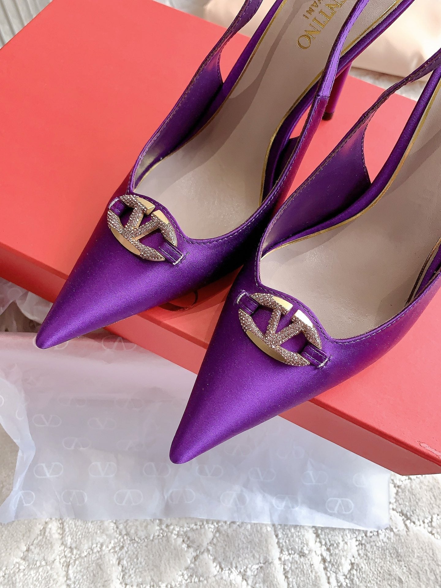 Vlogo Slingback Pump 90MM Purple