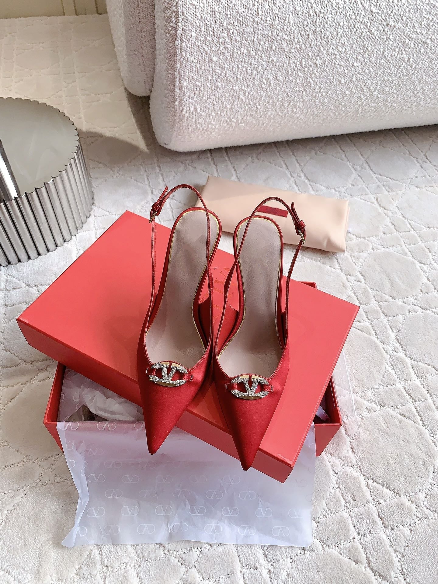 Vlogo Slingback Pump 90MM Red