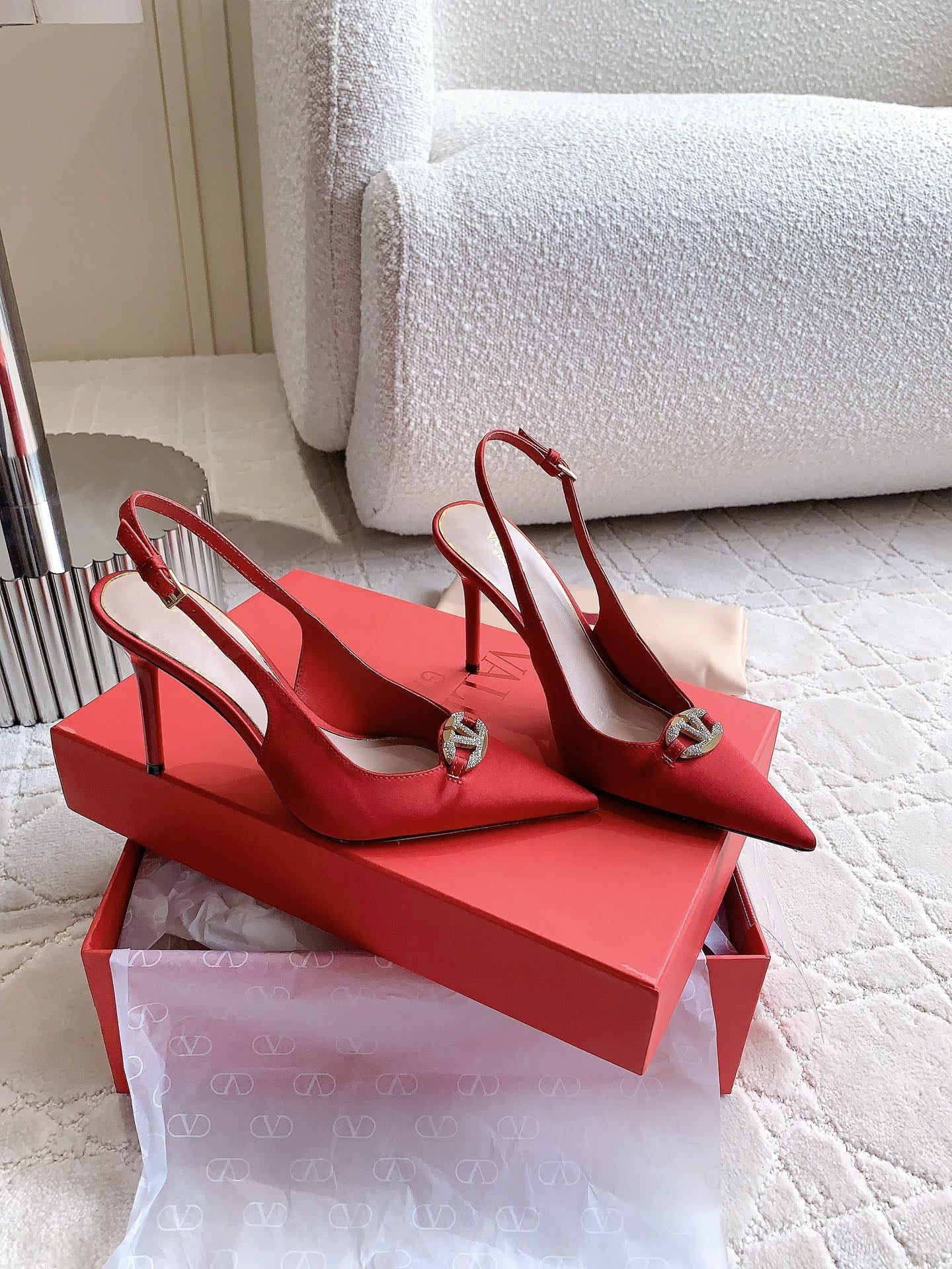 Vlogo Slingback Pump 90MM Red