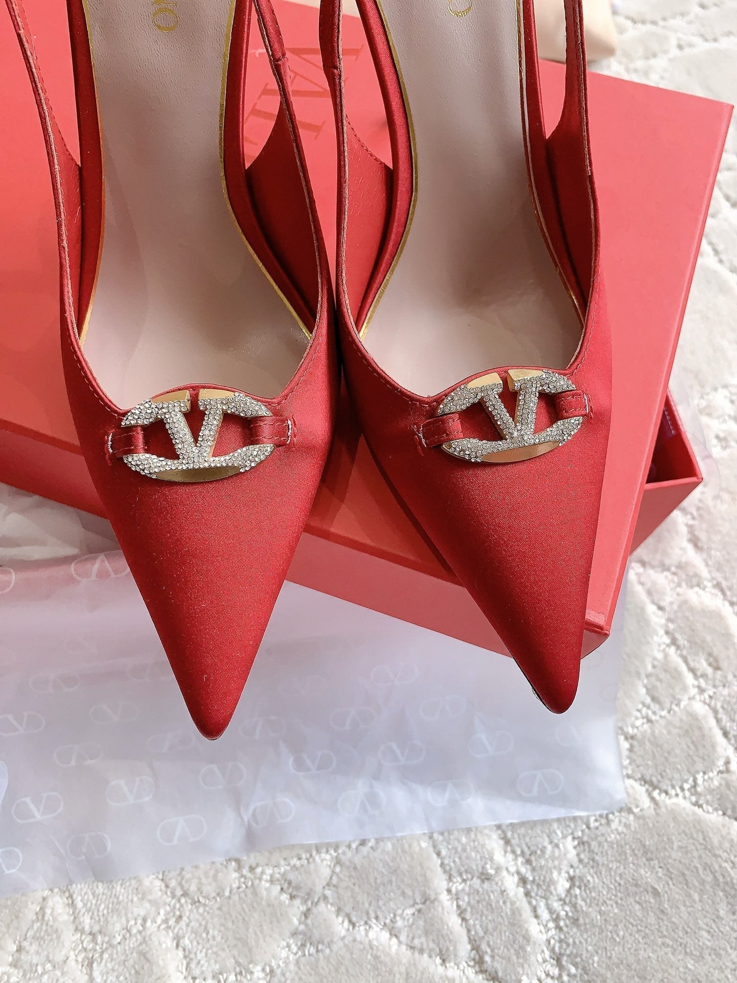 Vlogo Slingback Pump 90MM Red