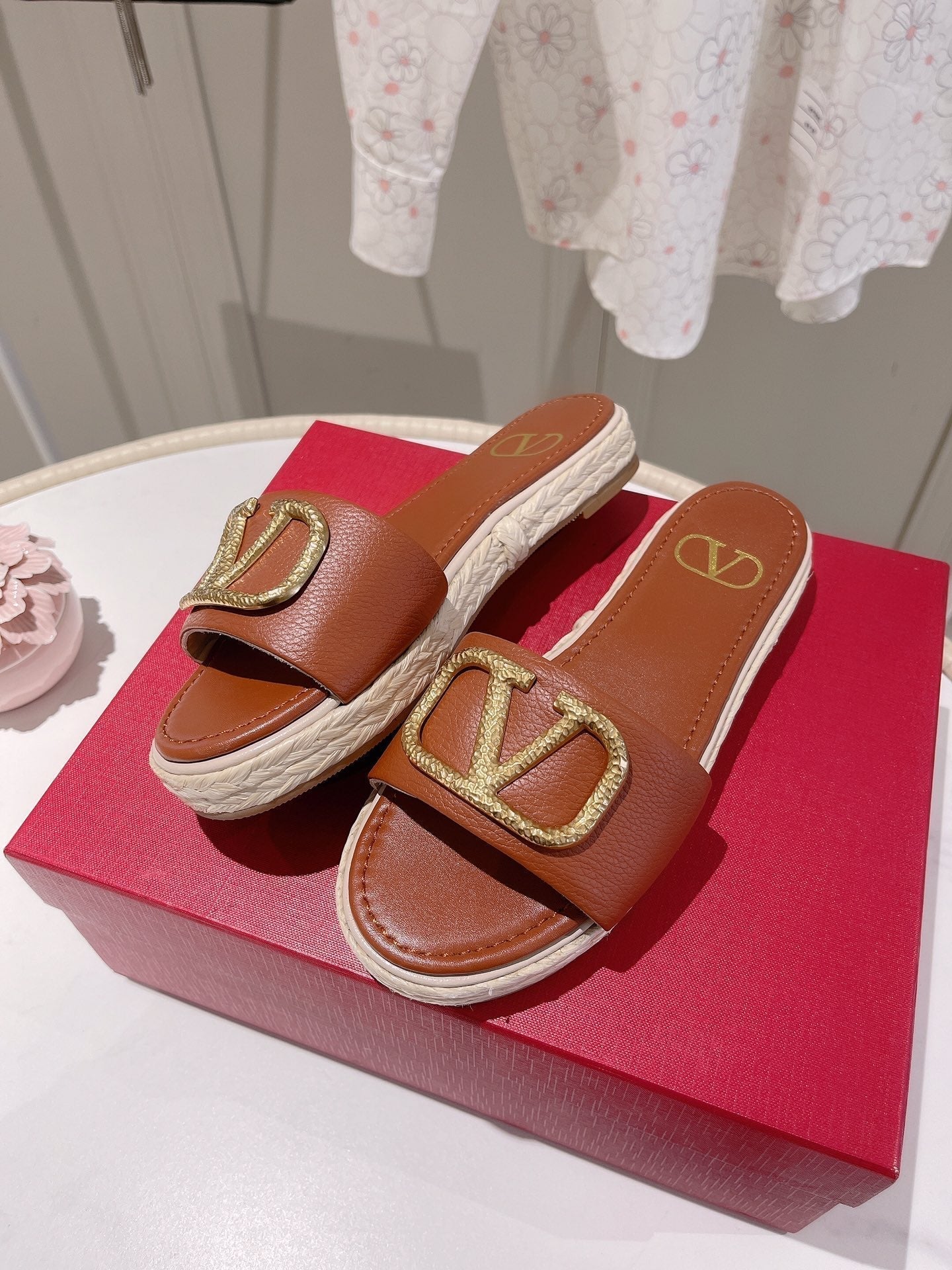 Vlogo Slippers Burgundy