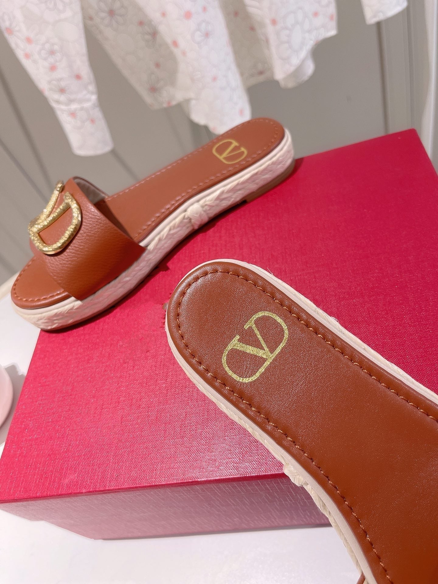 Vlogo Slippers Burgundy